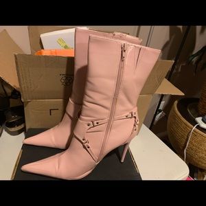 Pink sexy boots
